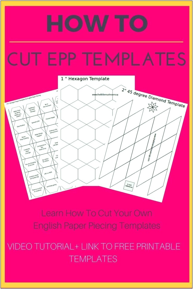 Free Printable English Paper Piecing Templates