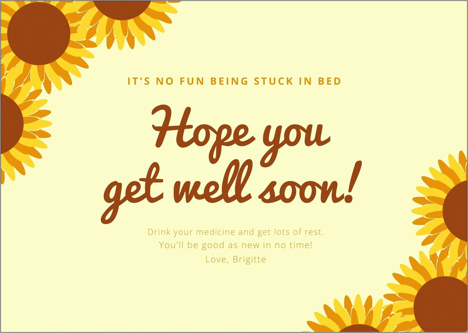 Free Printable Get Well Card Templates