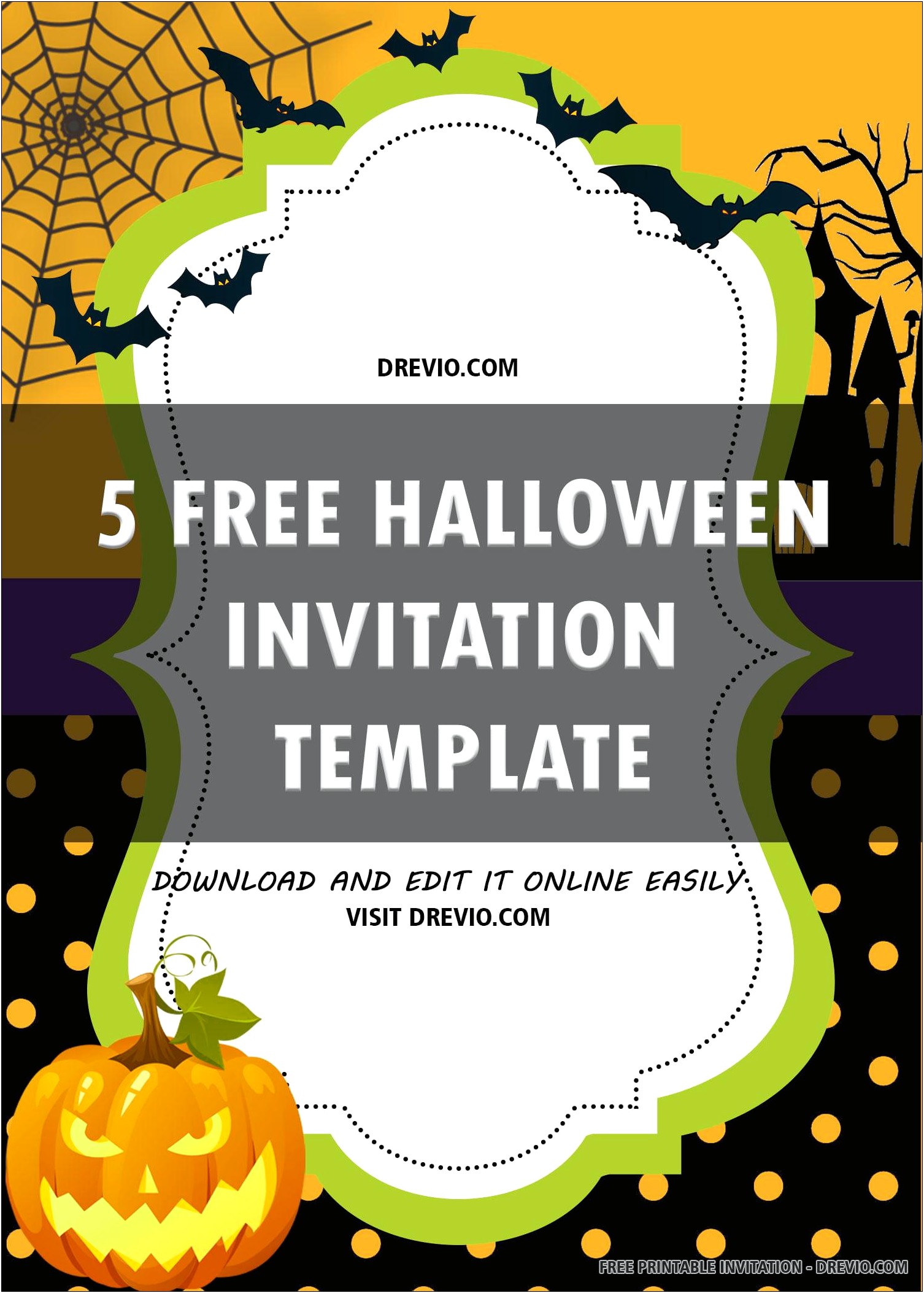 Free Printable Halloween Wedding Invitation Templates