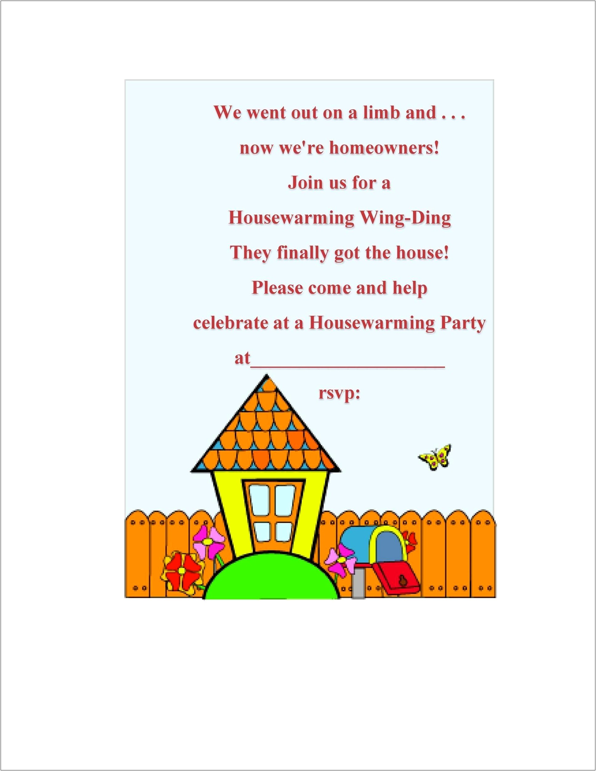 Free Printable Housewarming Party Invitation Templates