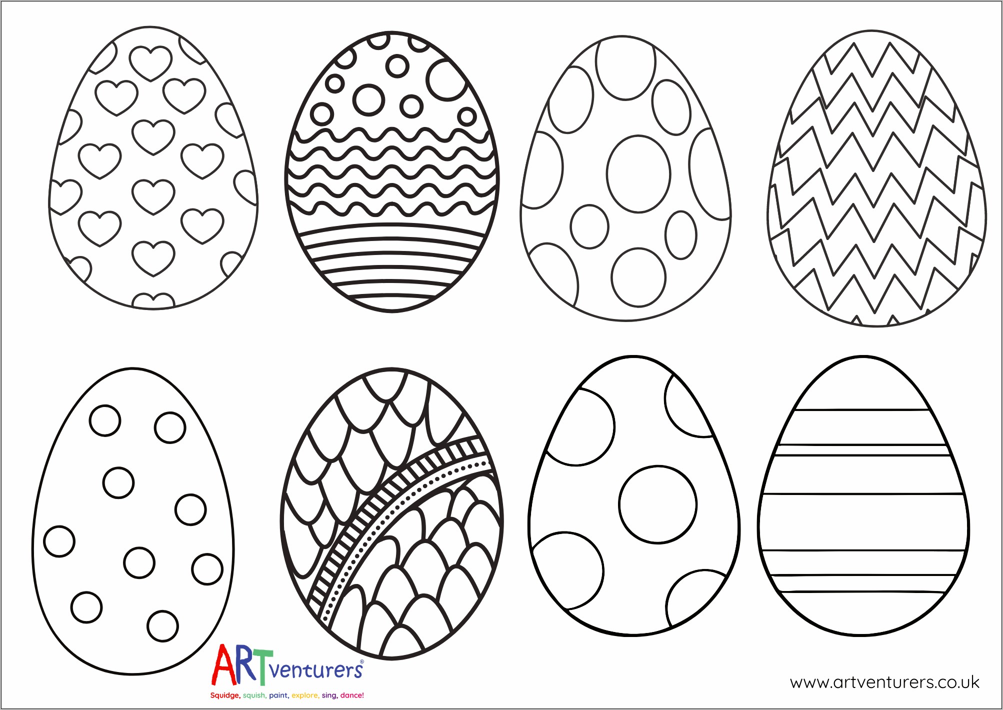 Free Printable Large Easter Egg Template