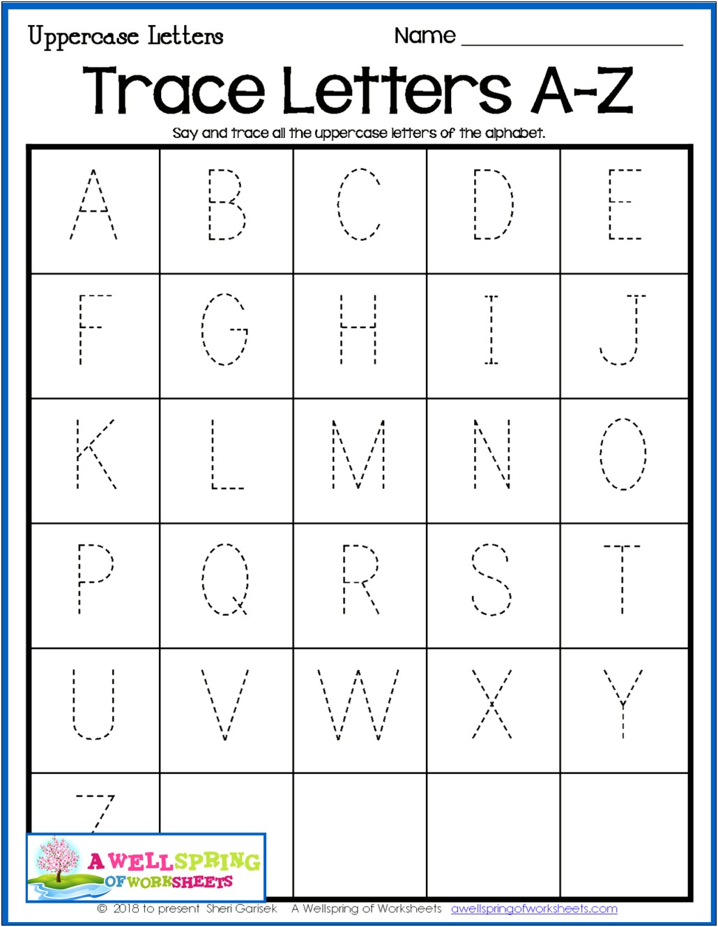 Free Printable Lower Case Alphabet Template