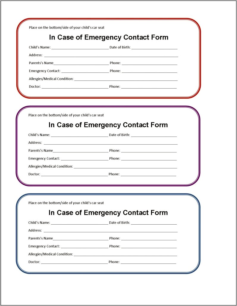 Free Printable Medical Id Card Template