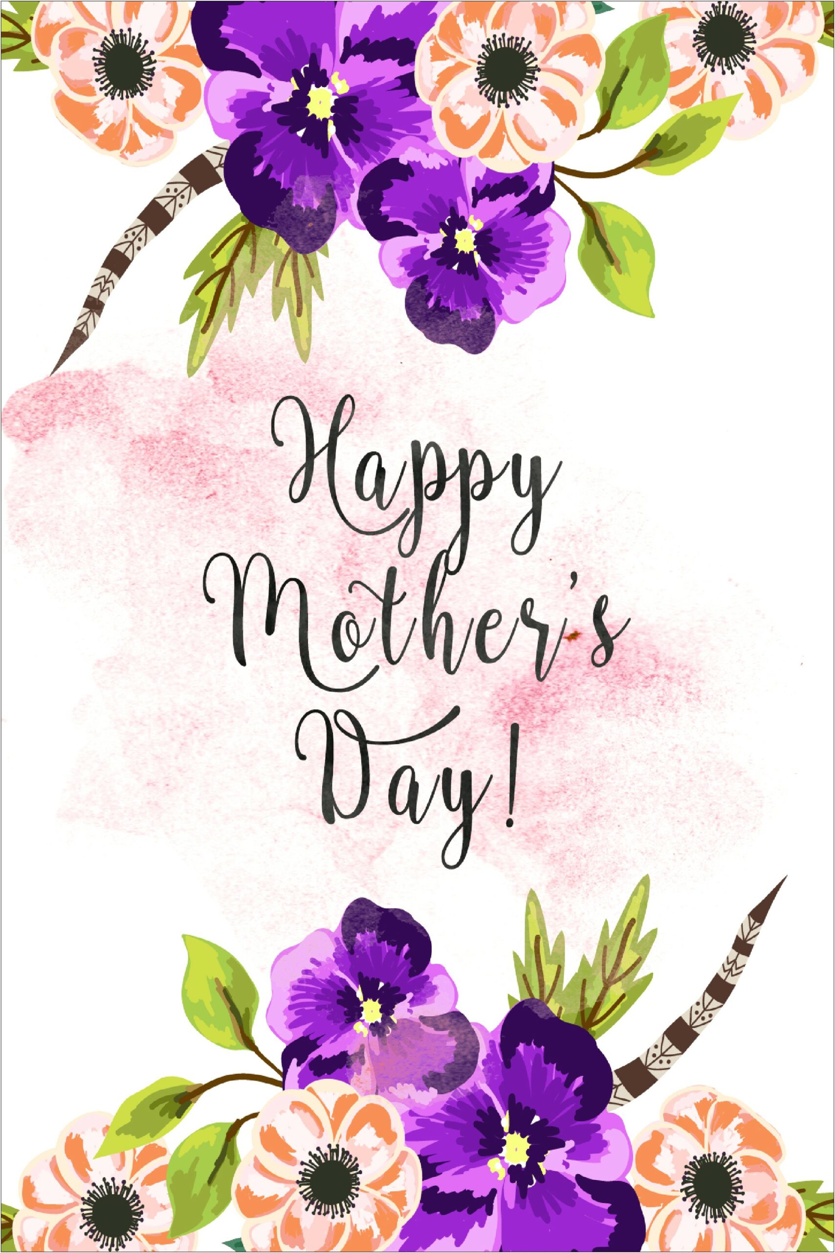 Free Printable Mothers Day Card Template