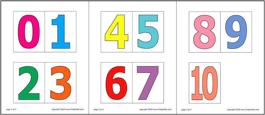 Free Printable Number Templates 1 10