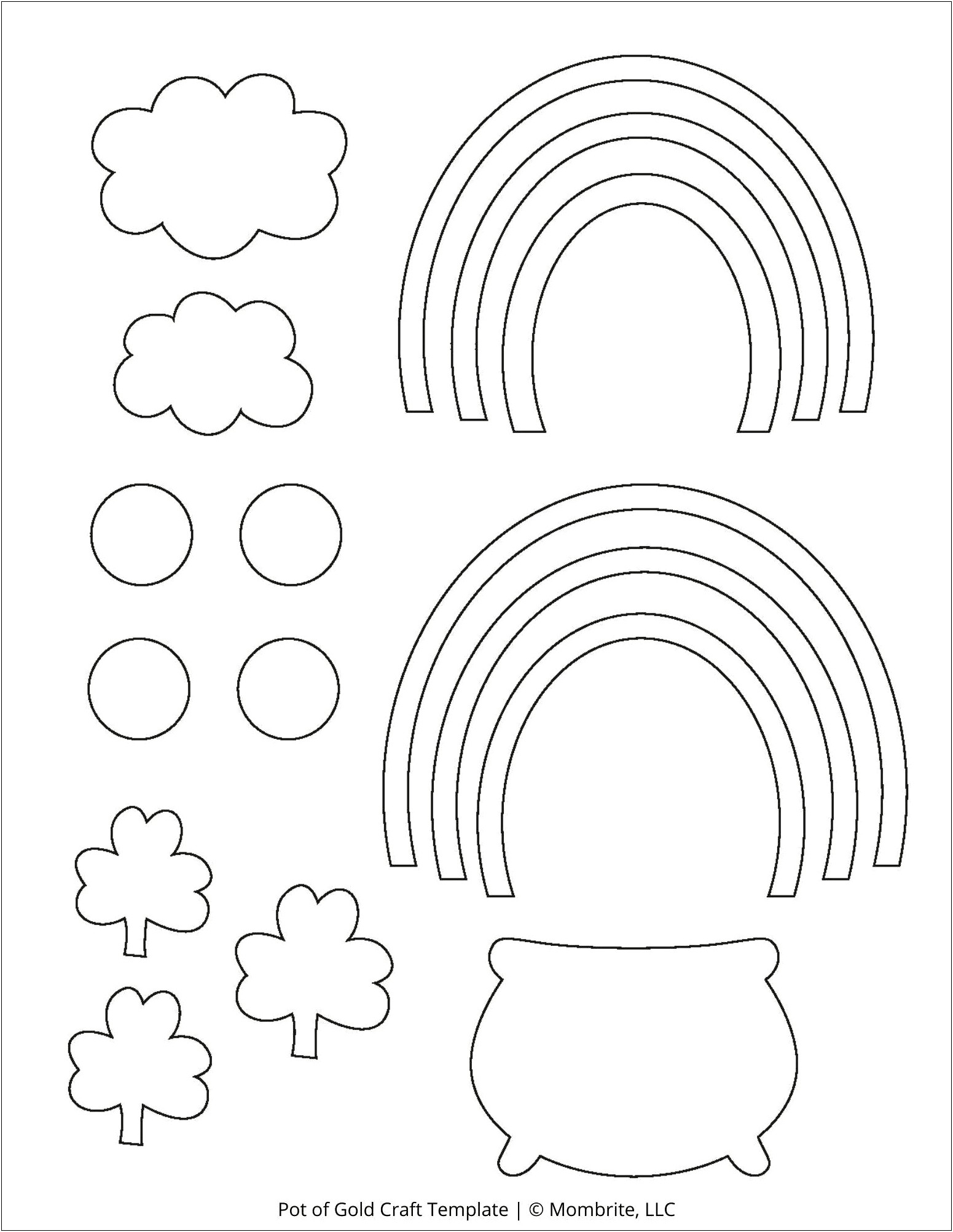 Free Printable Pot Of Gold Template