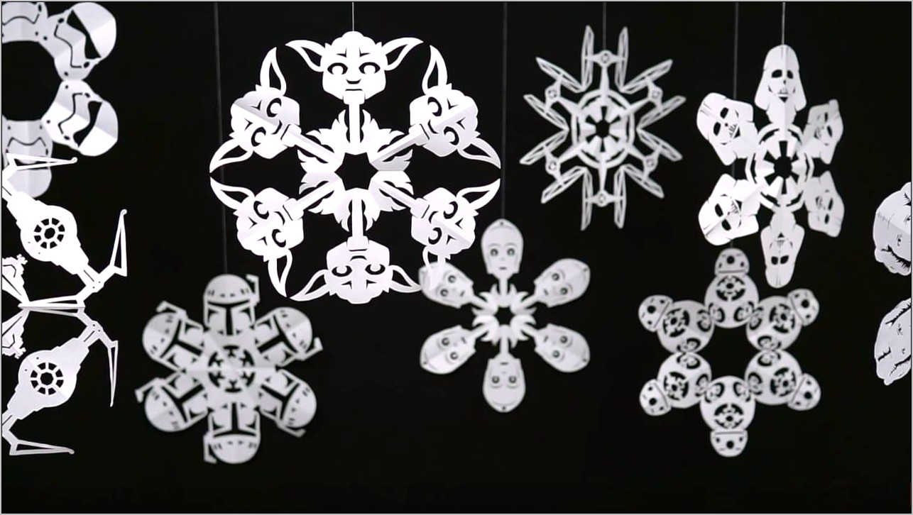 Free Printable Star Wars Snowflake Templates