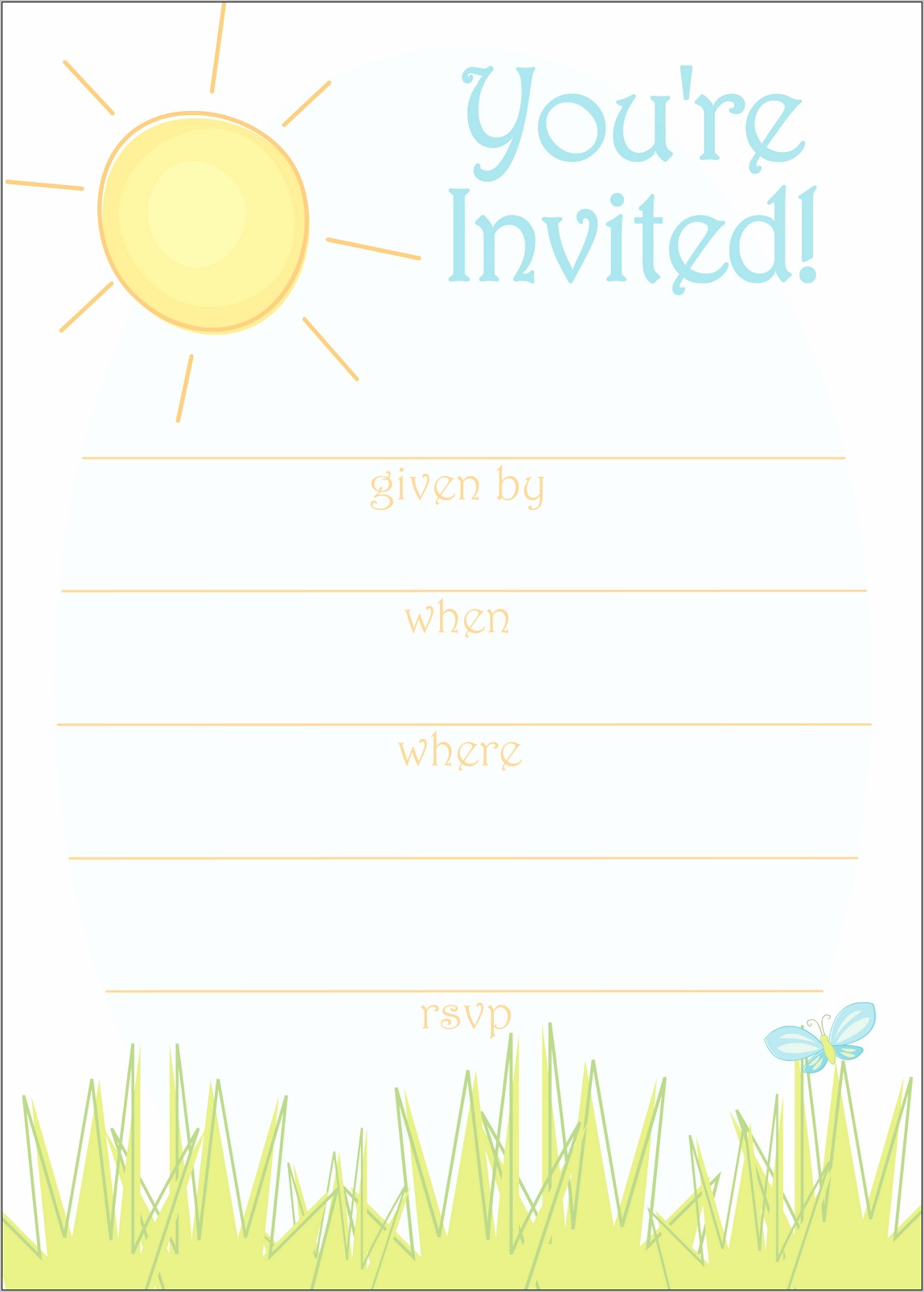 Free Printable Summer Party Invitation Templates