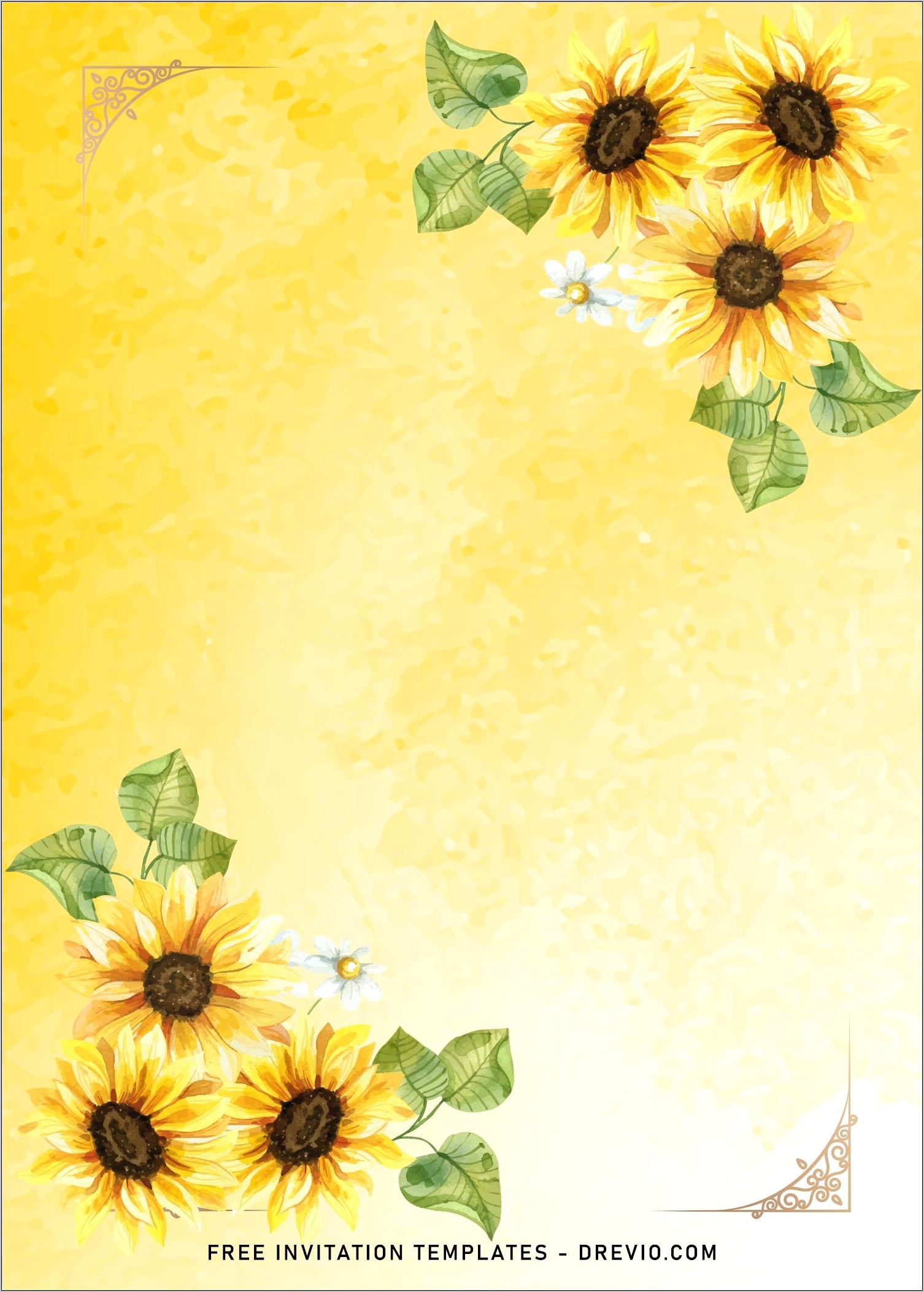 free-printable-sunflower-wedding-invitation-templates-resume-example