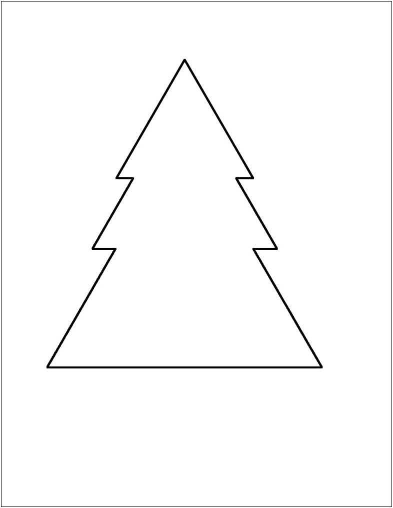 Free Printable Template Of Christmas Tree