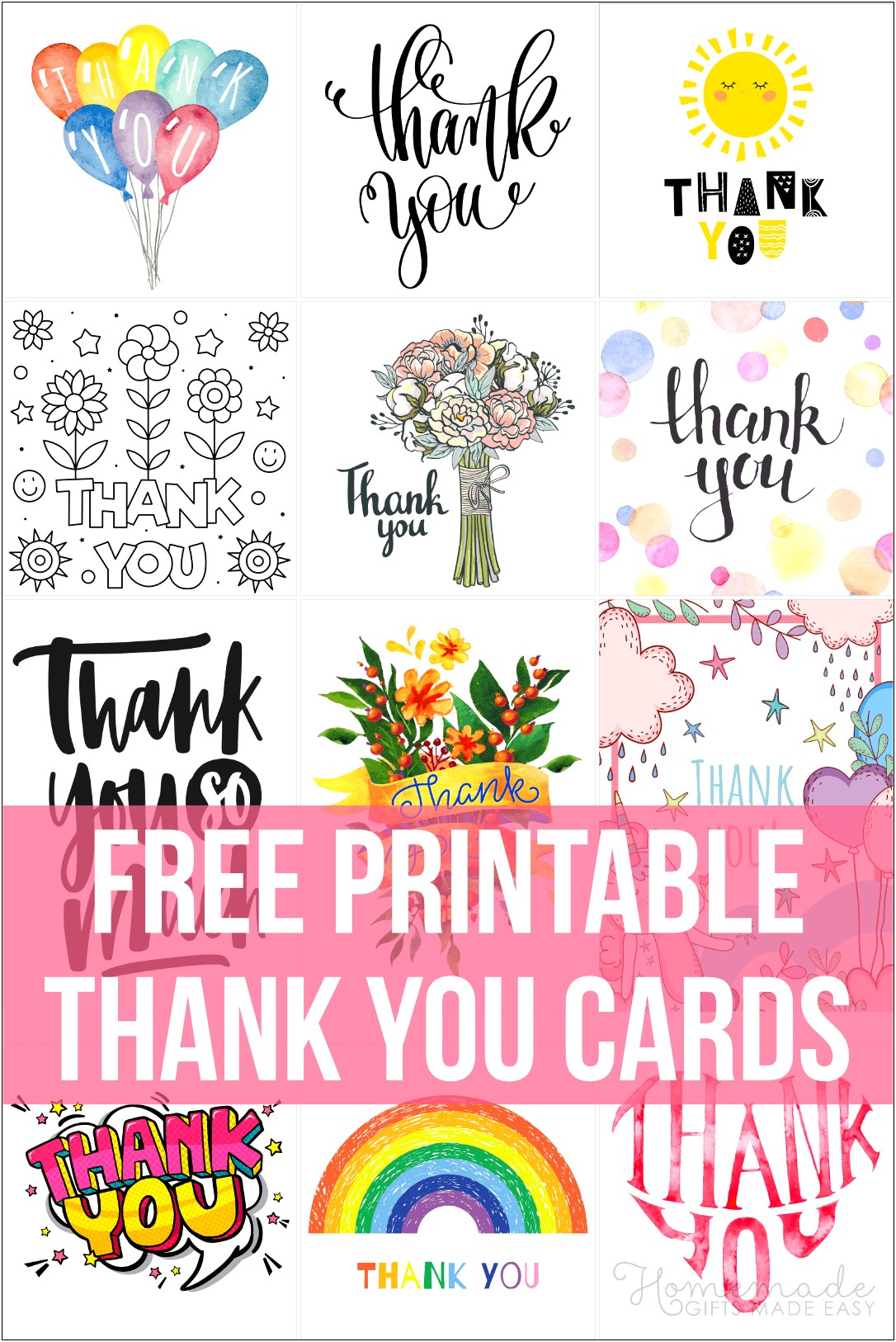 Free Printable Thank You Letter Templates