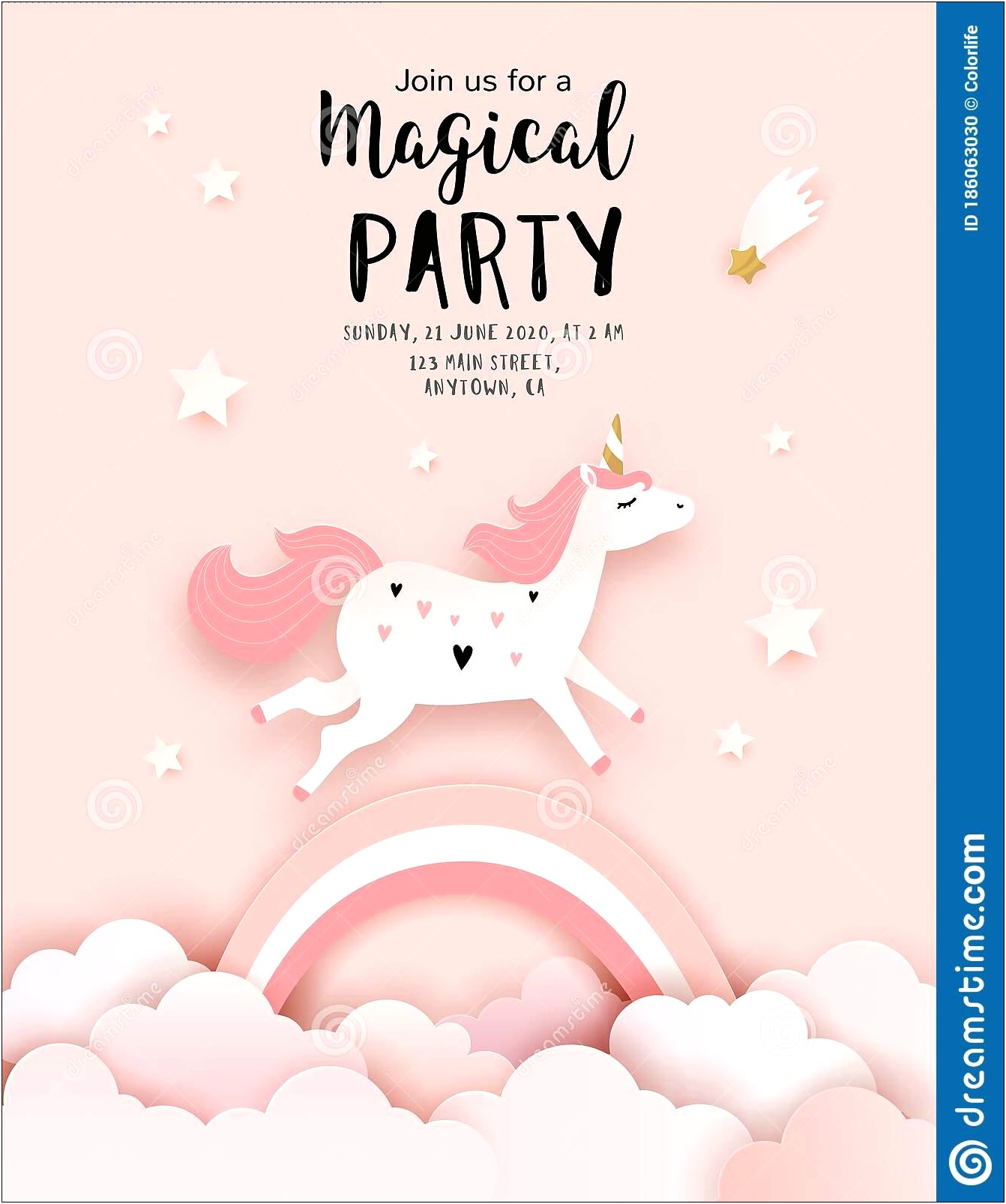 Free Printable Unicorn Birthday Invitation Templates