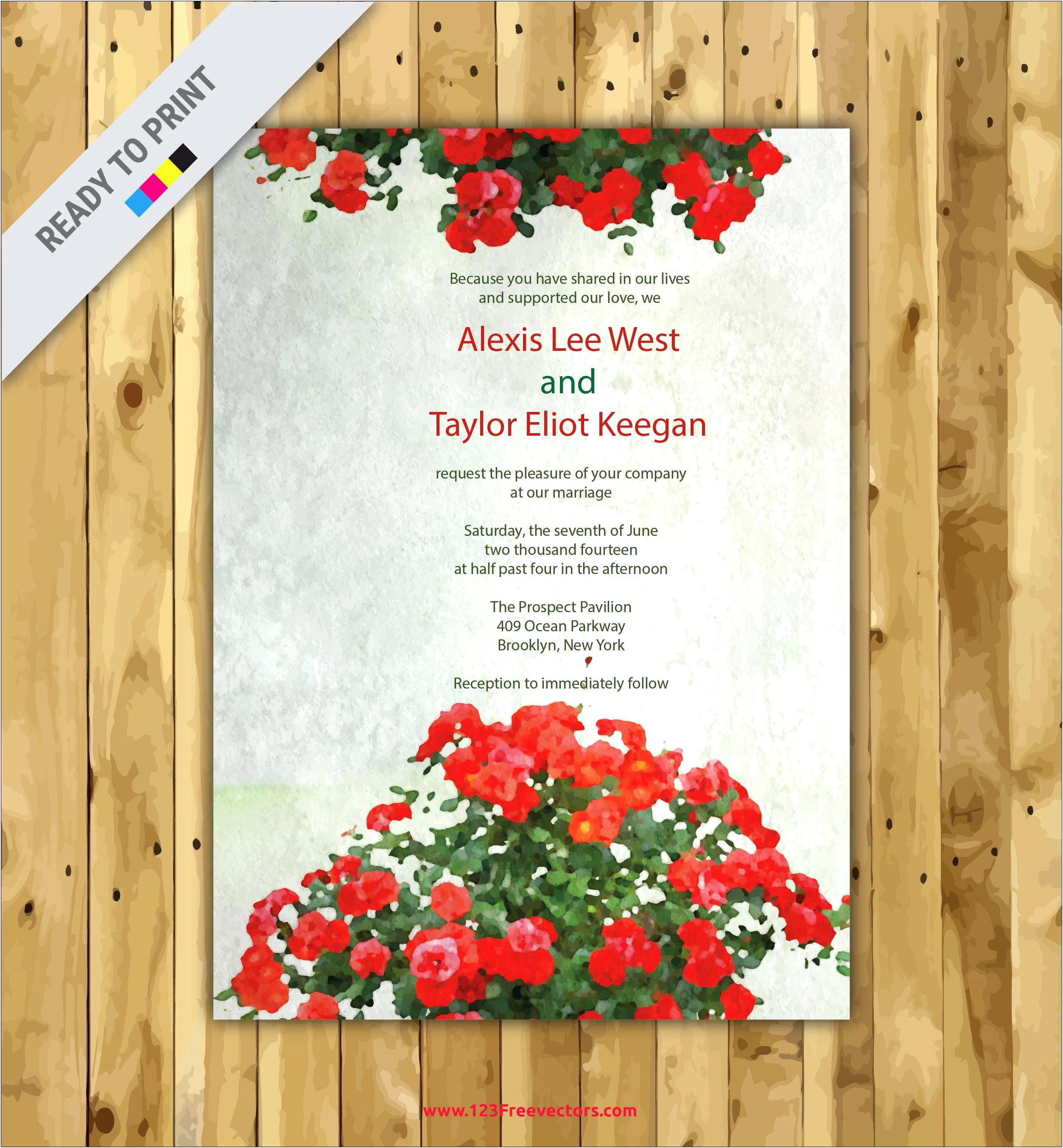Free Printable Wedding Invitation Templates Floral