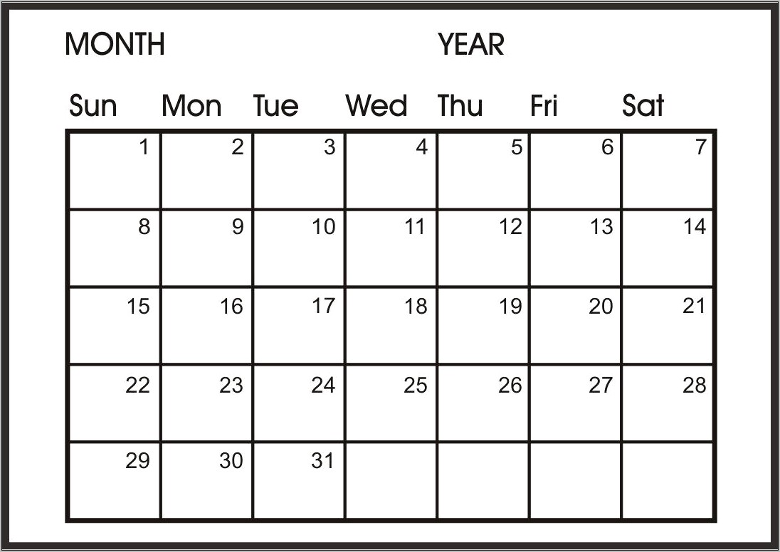 Free Printable Calendar Skills Worksheets