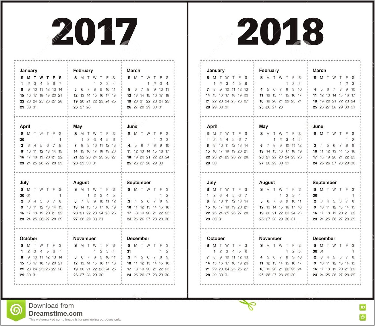 Free Printable Yearly Calendar Templates 2018