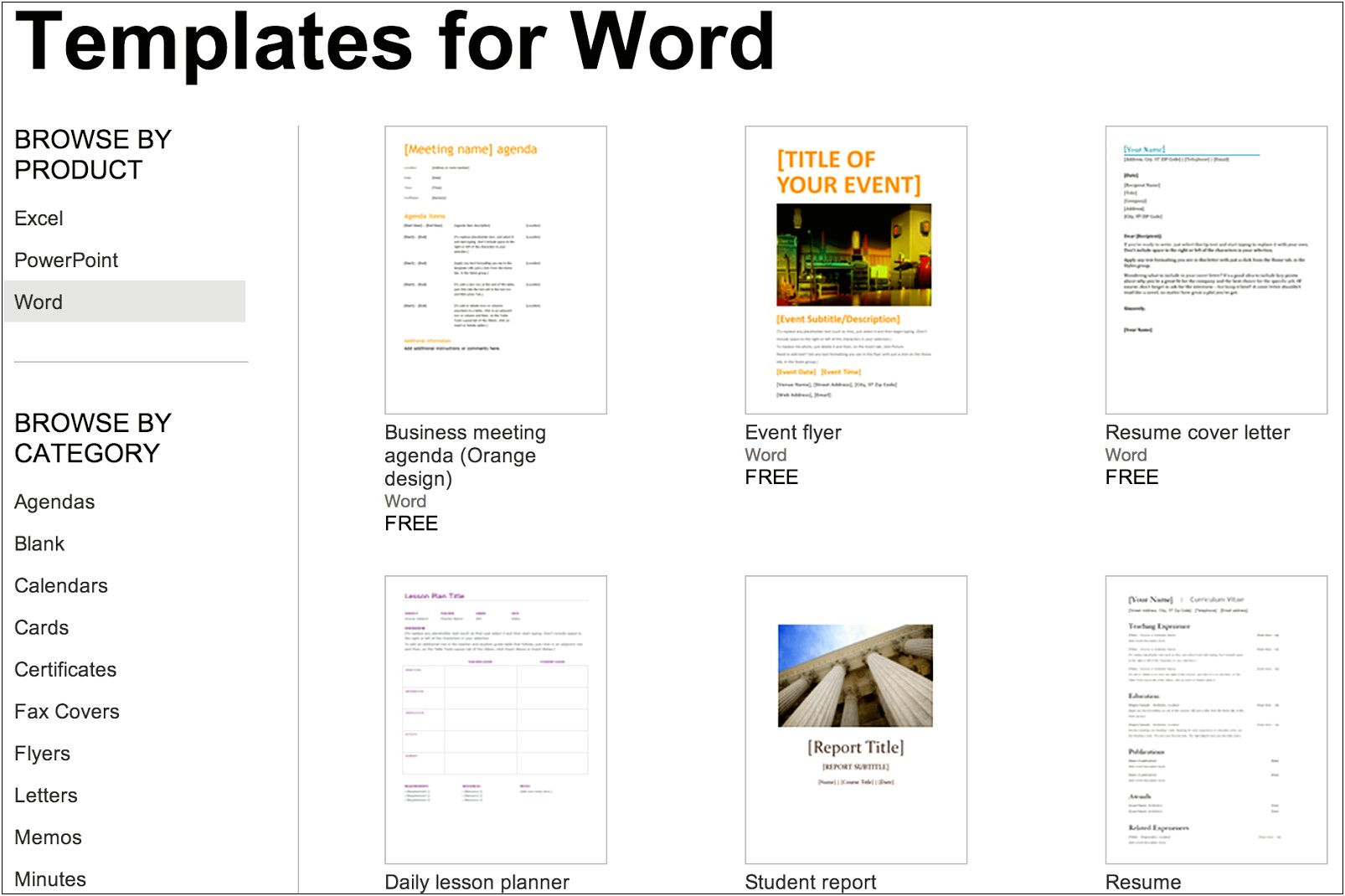 Free Product Catalog Template For Word