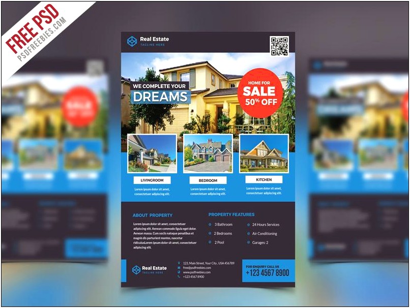 Free Real Estate Flyer Template Psd