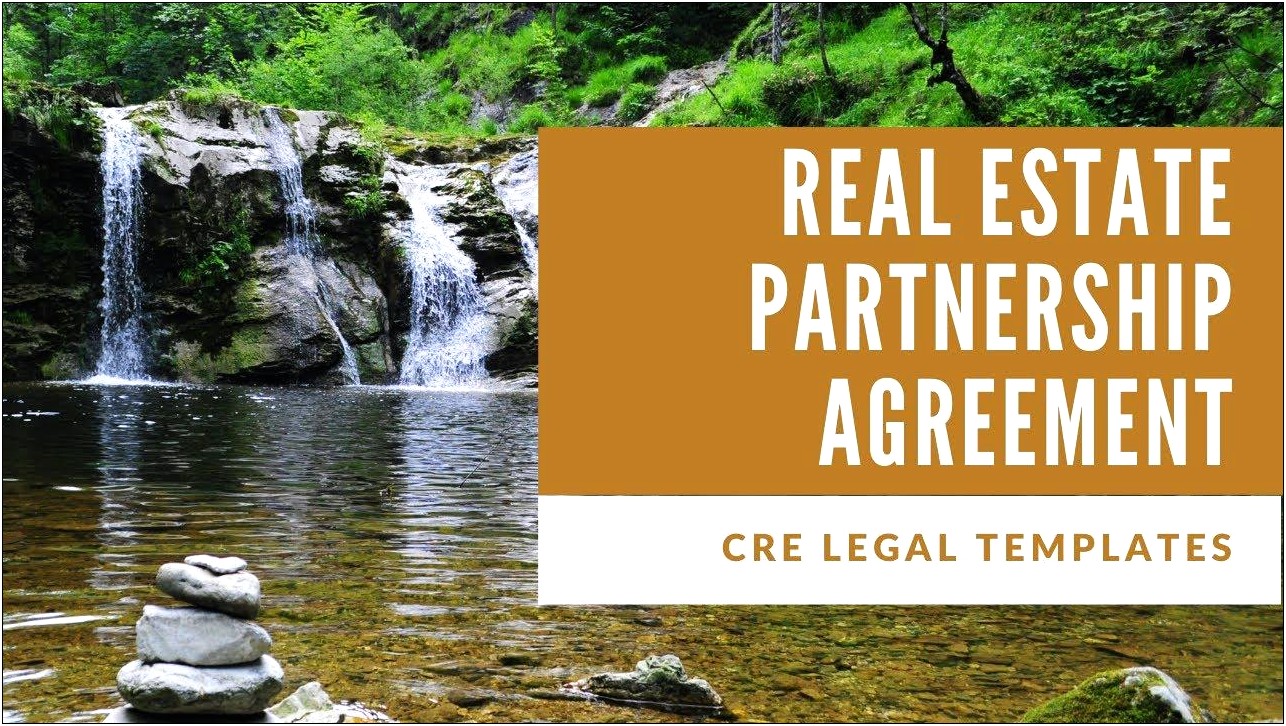 Free Real Estate Partnership Agreement Template