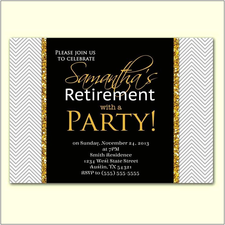 Free Retirement Party Templates For Word