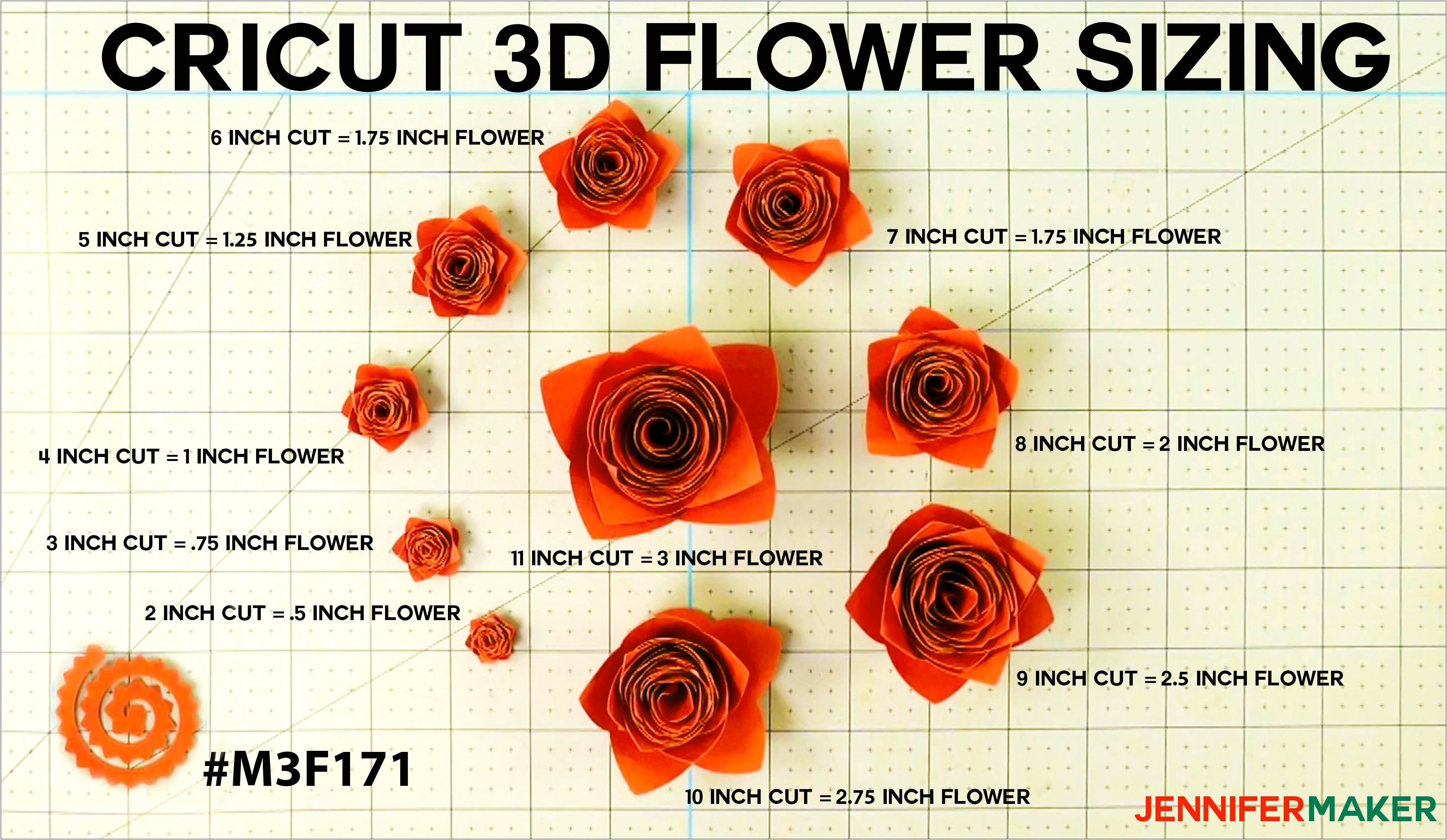 Free Rolled Flower Template For Cricut