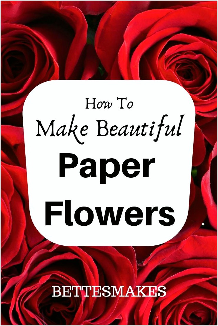 Free Rose Paper Flower Template Cricut