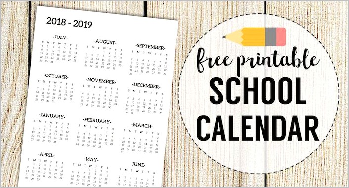 free-school-calendar-template-2019-20-resume-example-gallery
