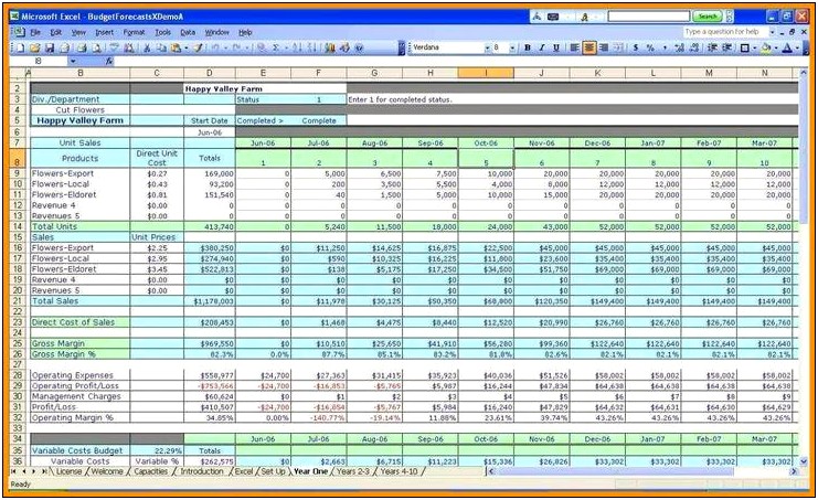 Free Small Business Budget Template Excel