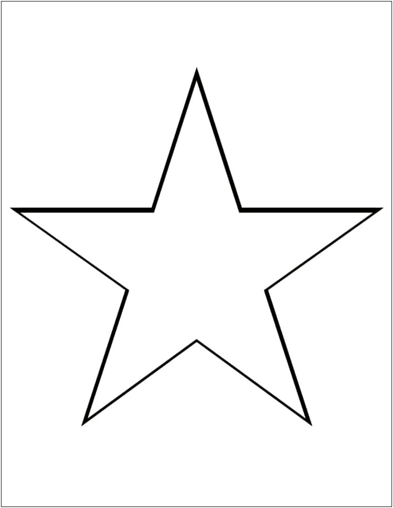 Free Small Star Template To Print