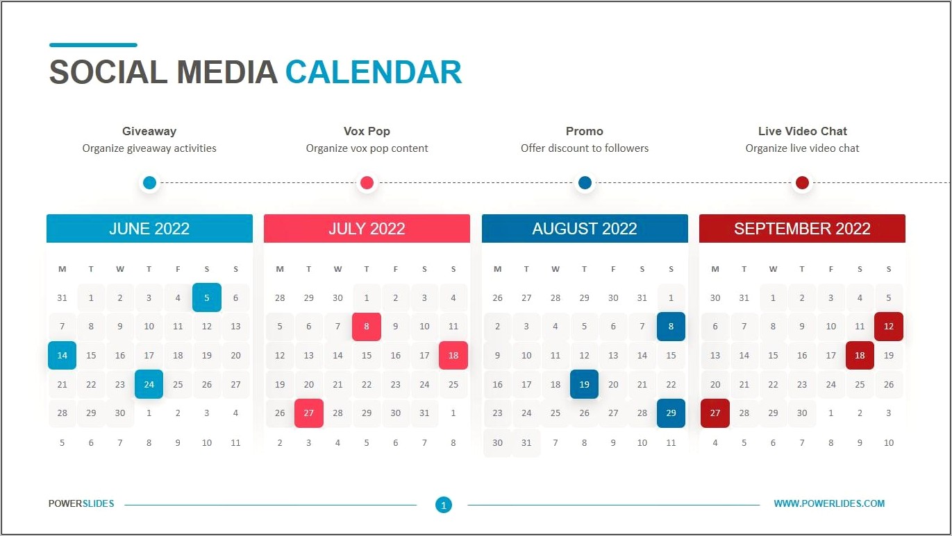 Free Social Media Calendar Template 2016