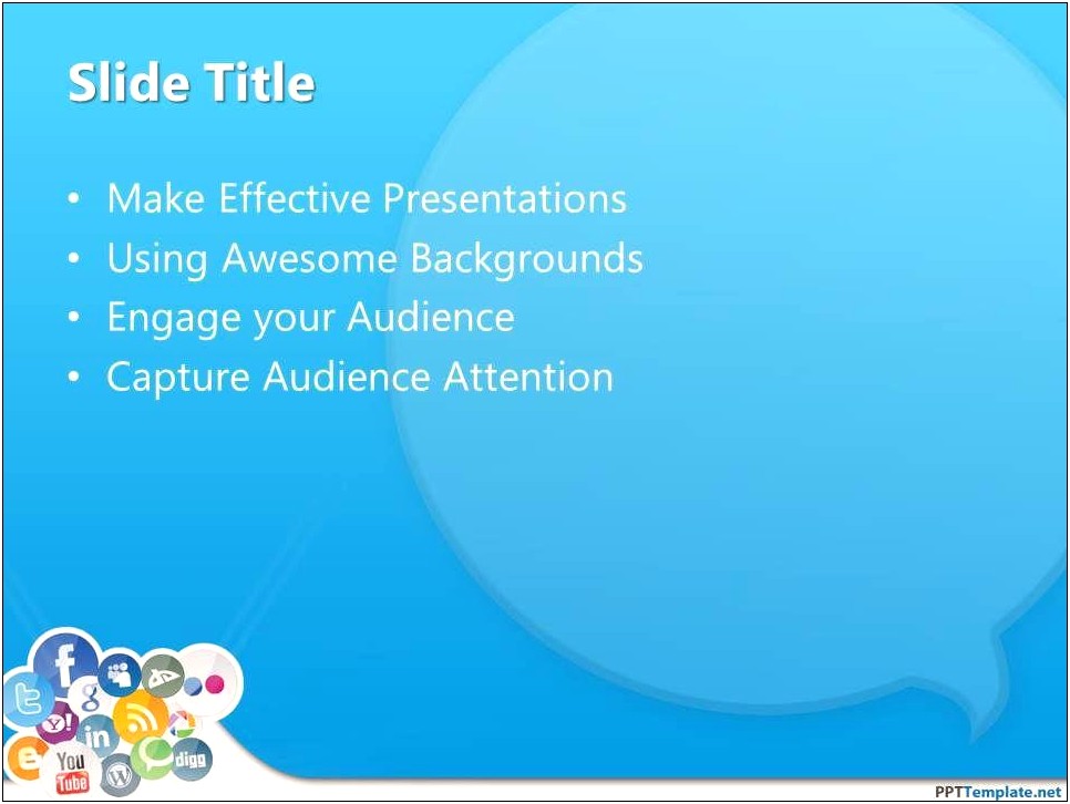 Free Social Media Report Powerpoint Template