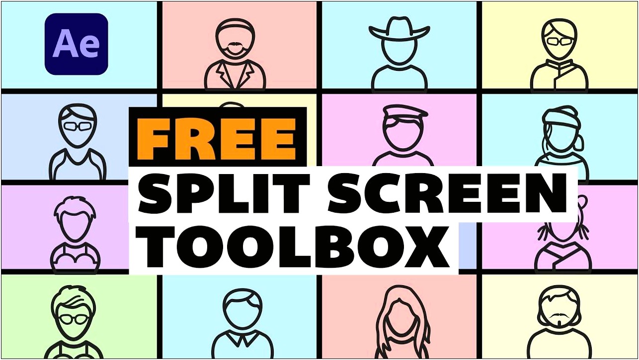Free Split Screen Template After Effects