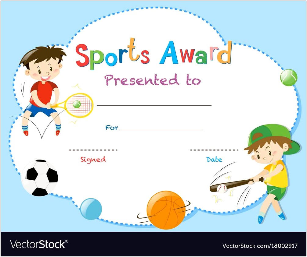 Free Sports Certificate Templates For Word