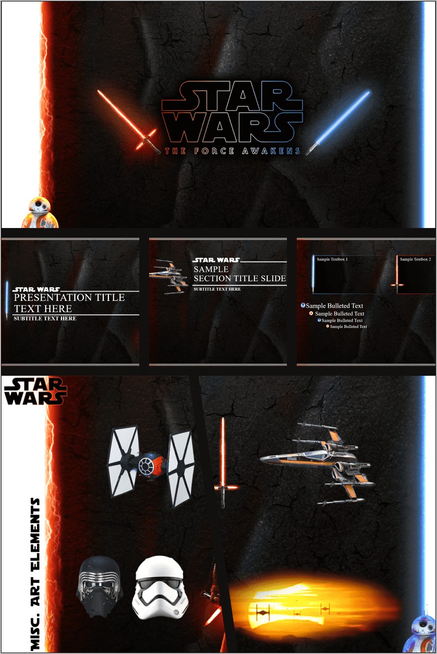 Free Star Wars Themed Powerpoint Template