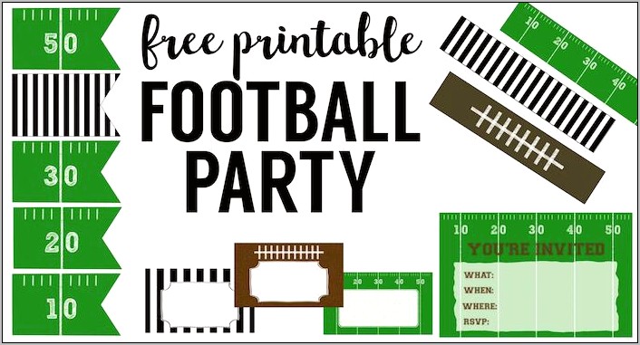 Free Super Bowl Party Invitation Template