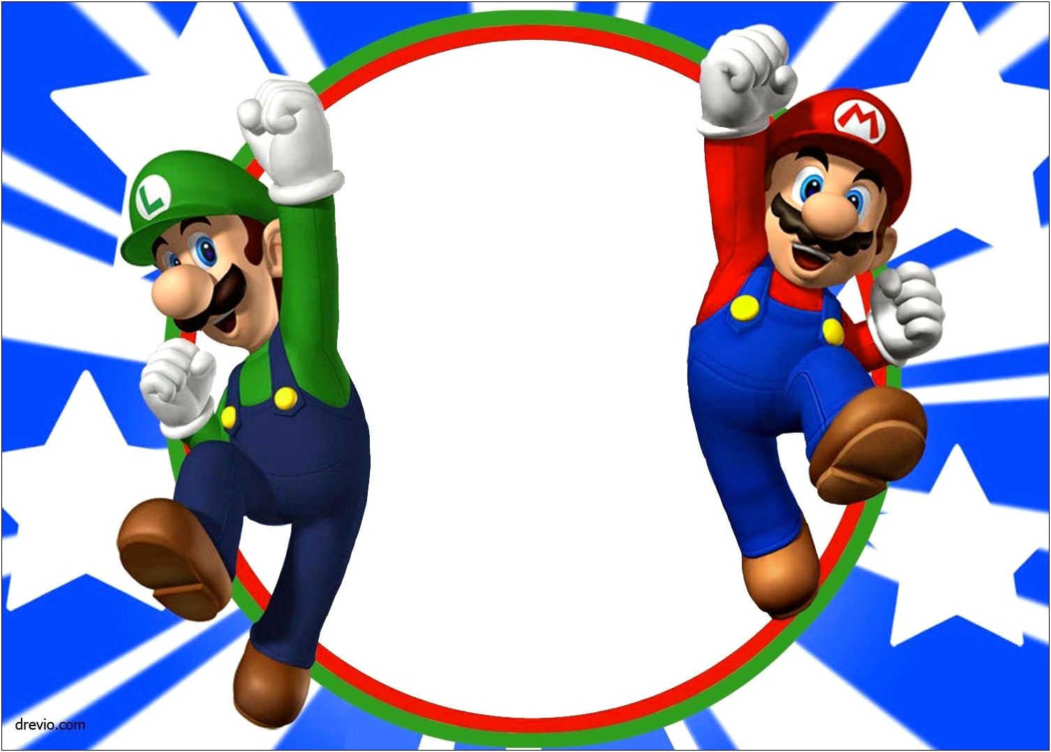 Free Super Mario Birthday Invitation Template