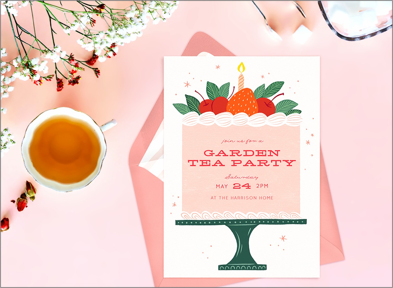 Free Tea Party Invitation Template Word