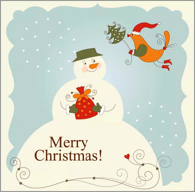Free Templates For Christmas Cards Making