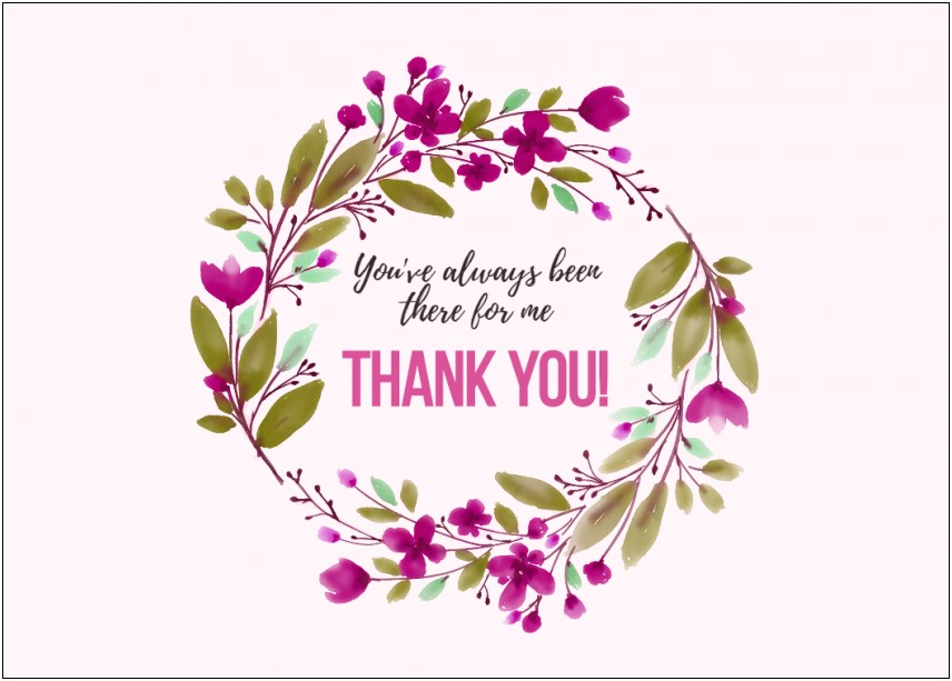 Free Thank You Card Template Download