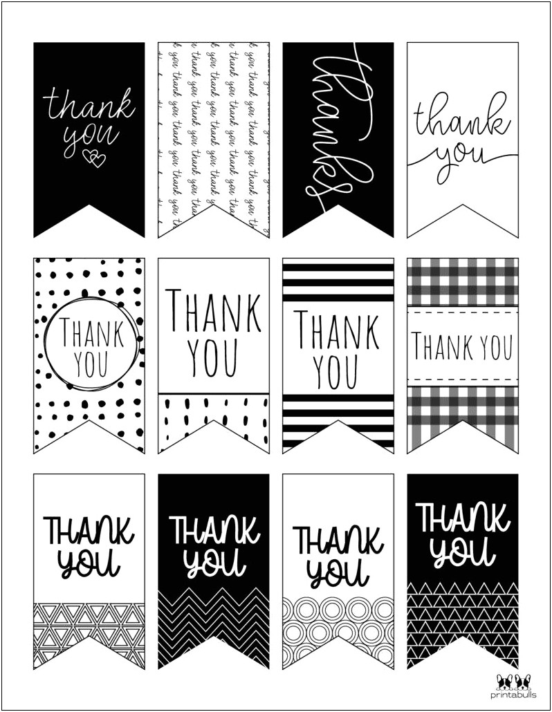 Free Thank You Gift Tag Template