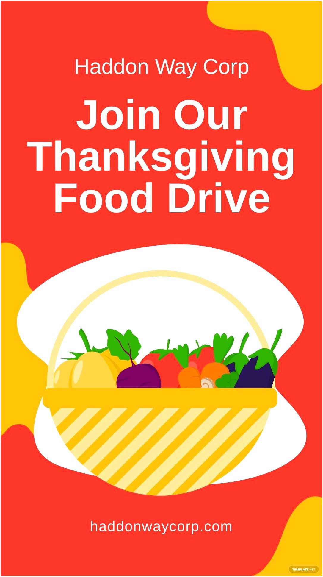 Free Thanksgiving Food Drive Flyer Template