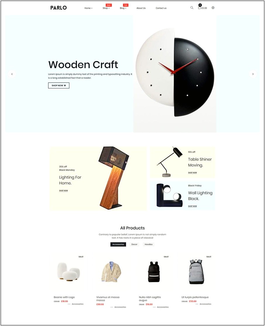 Free Web Template For Online Shopping