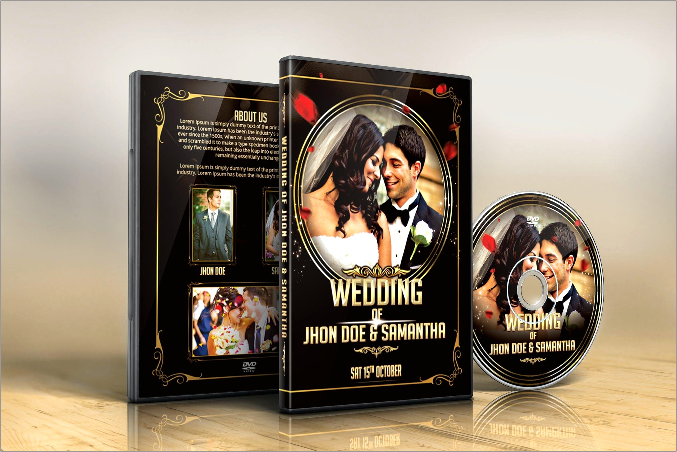 Free Wedding Dvd Cover Template Photoshop