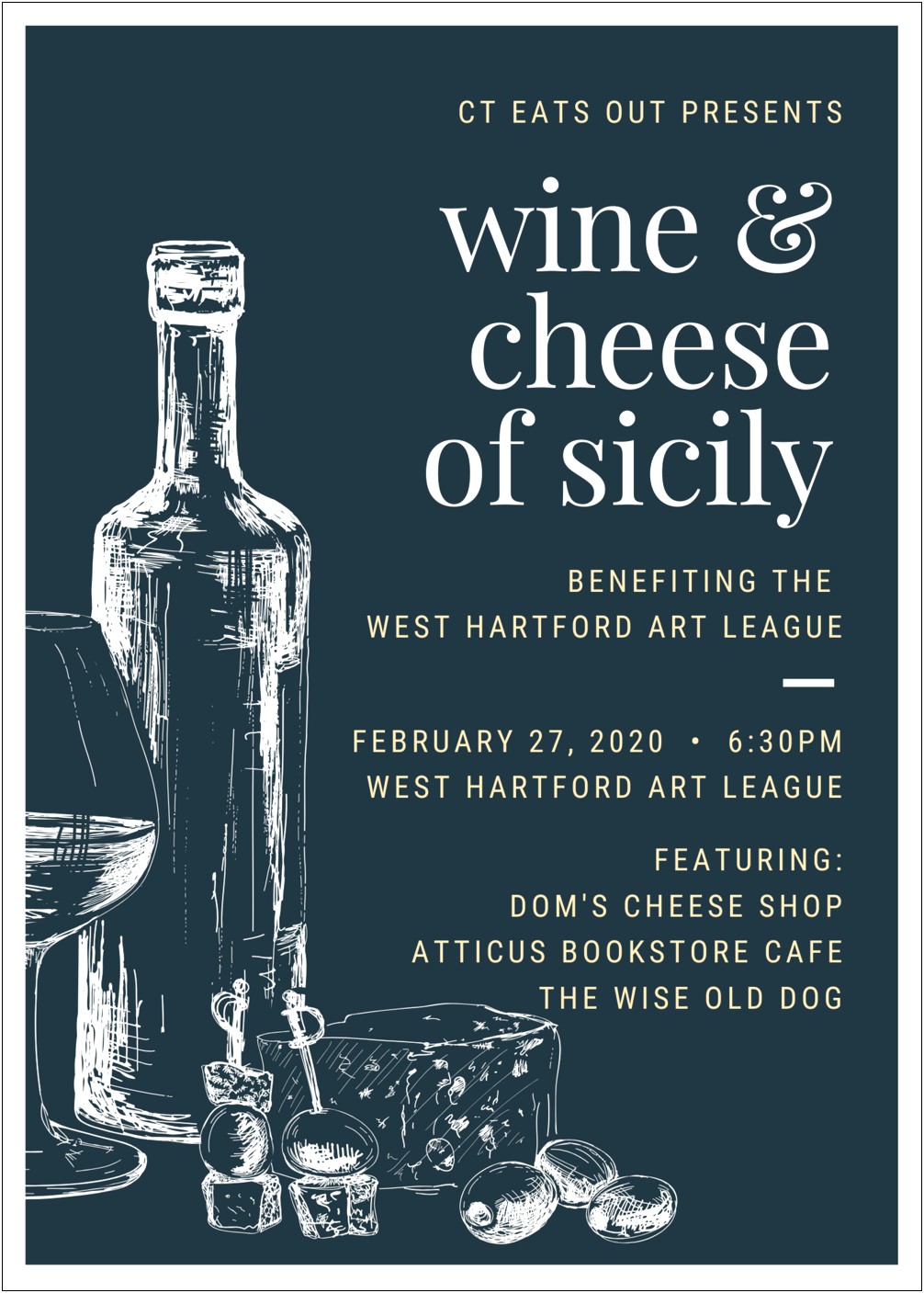Free Wine And Cheese Invitation Template