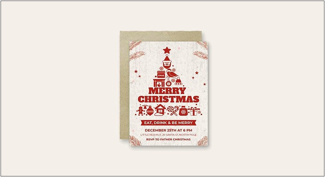 Free Word Templates For Christmas Invitations