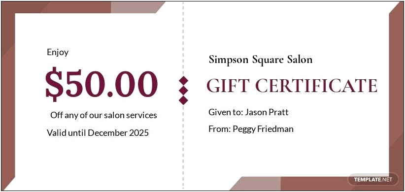 Gift Certificate Template Pages Mac Free