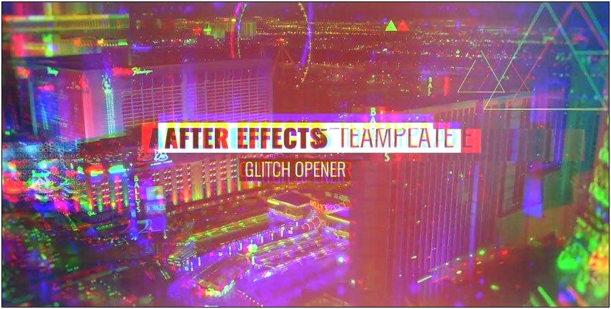 Glitch Effect After Effects Template Free