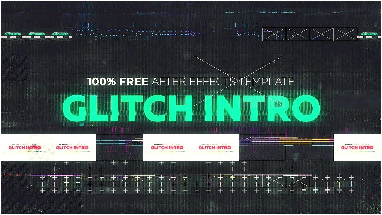 Glitch Titles After Effects Template Free