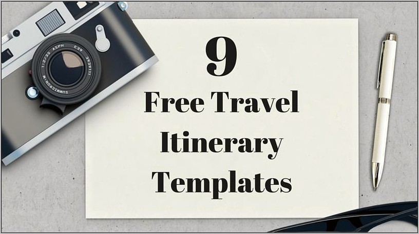 Google Docs Travel Itinerary Template Free