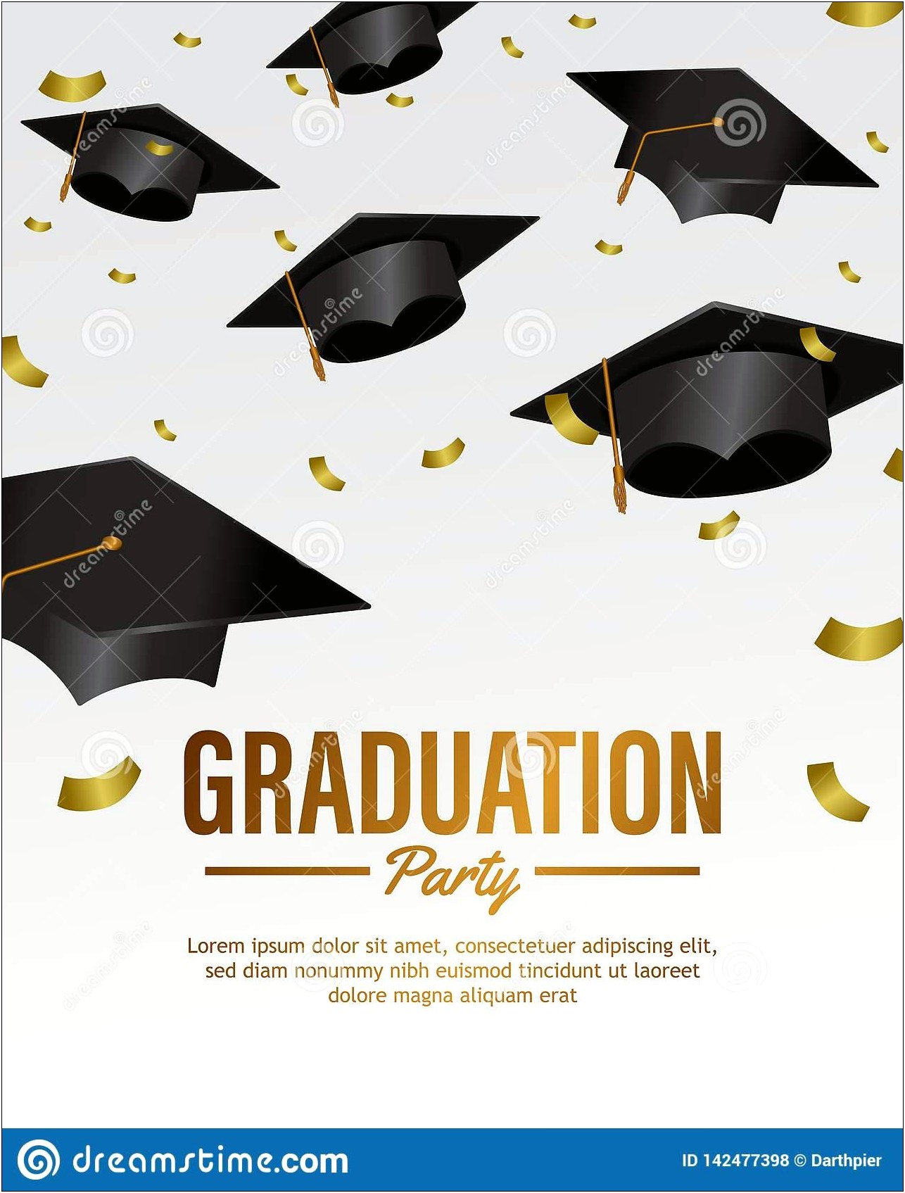 Graduation Party Invitation Postcard Templates Free