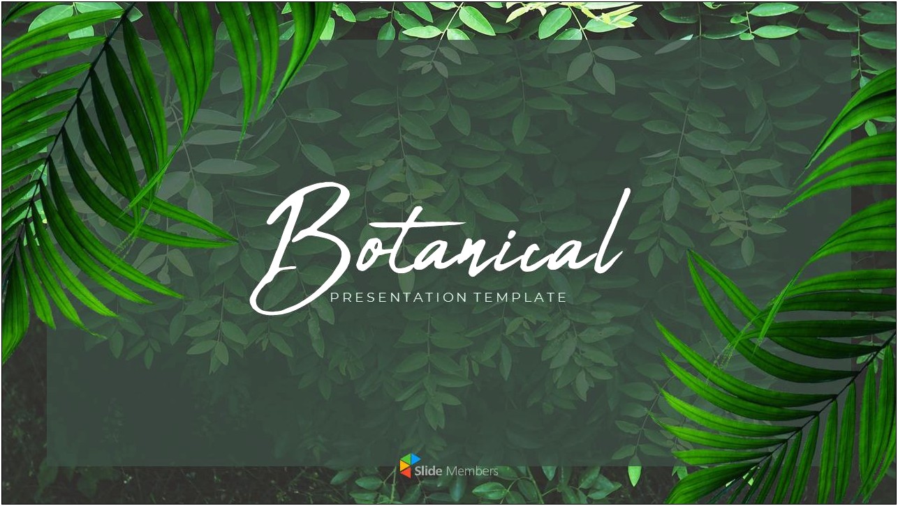 Green Leaf Powerpoint Template Free Download